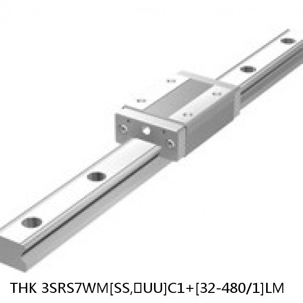 3SRS7WM[SS,​UU]C1+[32-480/1]LM THK Miniature Linear Guide Caged Ball SRS Series