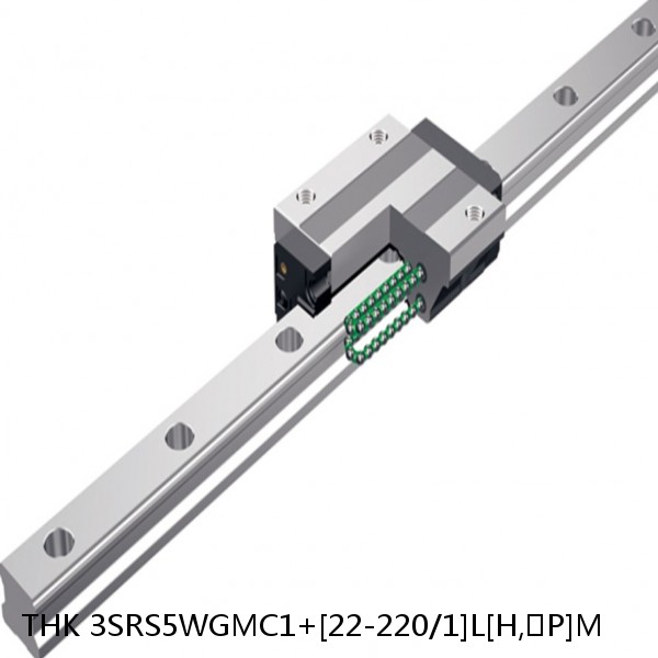 3SRS5WGMC1+[22-220/1]L[H,​P]M THK Miniature Linear Guide Full Ball SRS-G Accuracy and Preload Selectable
