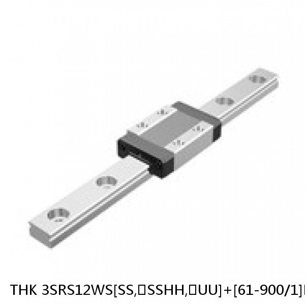 3SRS12WS[SS,​SSHH,​UU]+[61-900/1]L[H,​P]M THK Miniature Linear Guide Caged Ball SRS Series
