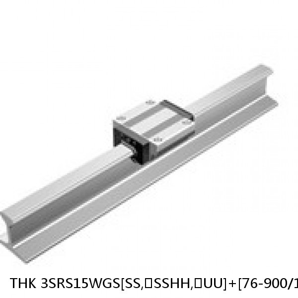 3SRS15WGS[SS,​SSHH,​UU]+[76-900/1]LM THK Miniature Linear Guide Full Ball SRS-G Accuracy and Preload Selectable