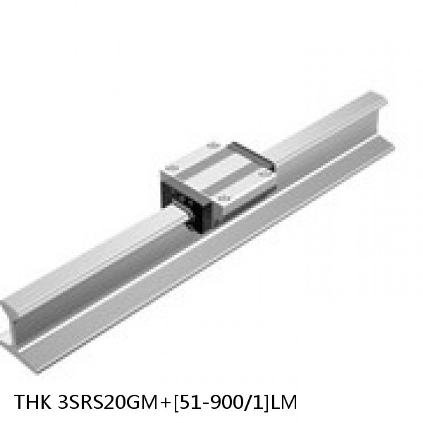 3SRS20GM+[51-900/1]LM THK Miniature Linear Guide Full Ball SRS-G Accuracy and Preload Selectable