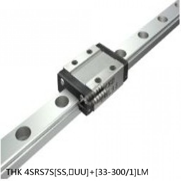 4SRS7S[SS,​UU]+[33-300/1]LM THK Miniature Linear Guide Caged Ball SRS Series