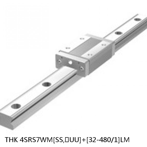 4SRS7WM[SS,​UU]+[32-480/1]LM THK Miniature Linear Guide Caged Ball SRS Series