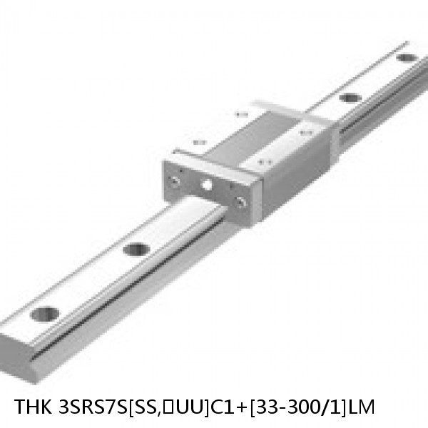 3SRS7S[SS,​UU]C1+[33-300/1]LM THK Miniature Linear Guide Caged Ball SRS Series