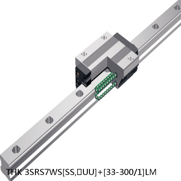 3SRS7WS[SS,​UU]+[33-300/1]LM THK Miniature Linear Guide Caged Ball SRS Series