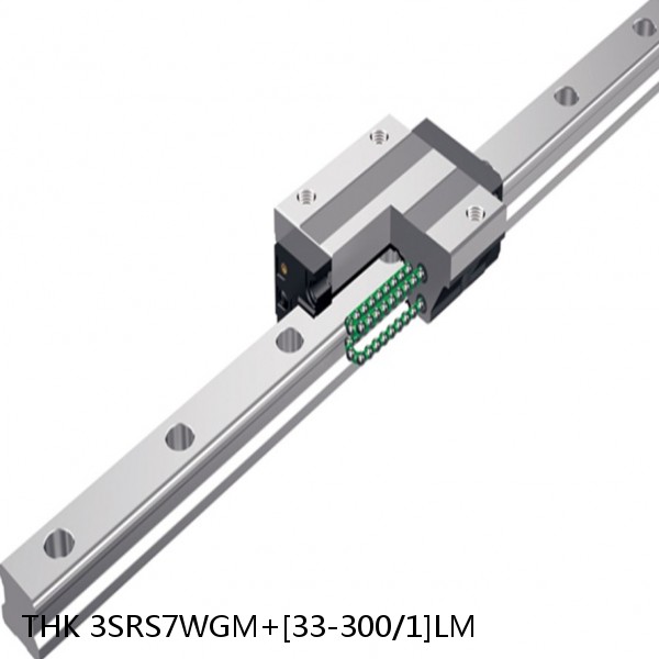 3SRS7WGM+[33-300/1]LM THK Miniature Linear Guide Full Ball SRS-G Accuracy and Preload Selectable