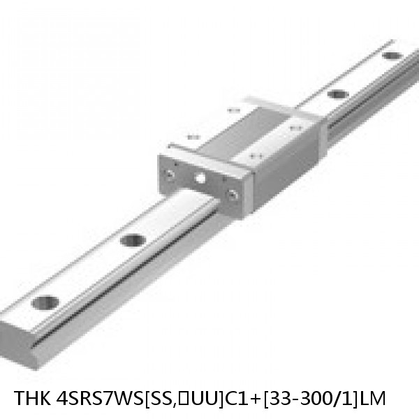 4SRS7WS[SS,​UU]C1+[33-300/1]LM THK Miniature Linear Guide Caged Ball SRS Series
