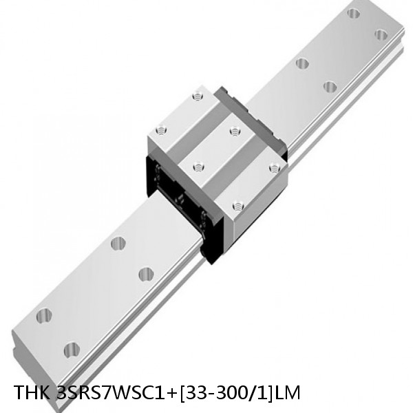 3SRS7WSC1+[33-300/1]LM THK Miniature Linear Guide Caged Ball SRS Series #1 image