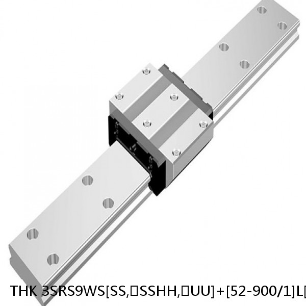 3SRS9WS[SS,​SSHH,​UU]+[52-900/1]L[H,​P]M THK Miniature Linear Guide Caged Ball SRS Series #1 image